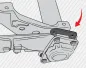 Preview: ang:  EMPI hat diese Spacer am CAD-System entwickelt und lässt sie für eine absolut makellose Passgenauigkeit aus hochwertigem 1018-Stahl laserschneiden. Eine robuste, schwarze Beschichtung schützt die Bauteile dauerhaft vor Korrosion. Das Kit enthält zud